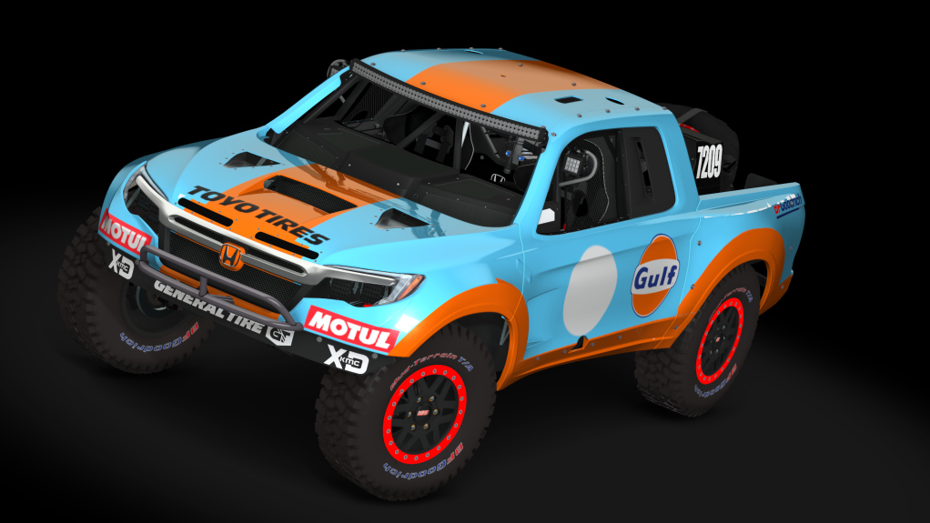 CT2 Honda Ridgeline Trophy Truck, skin gulf