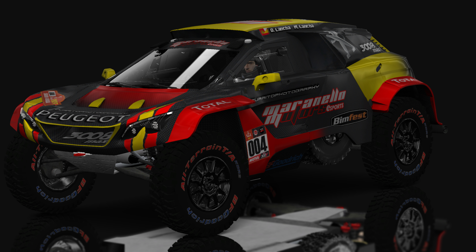 CT2 Peugeot 3008 Maxi, skin DKR24_004_Daniel_Lancha