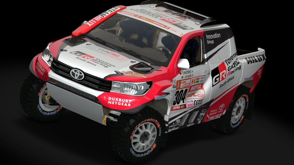 CT4 Toyota Hilux 18, skin De_Villiers