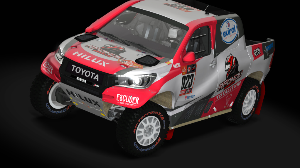 CT4 Toyota Hilux 19, skin Dakar2024_NachoEstebanez