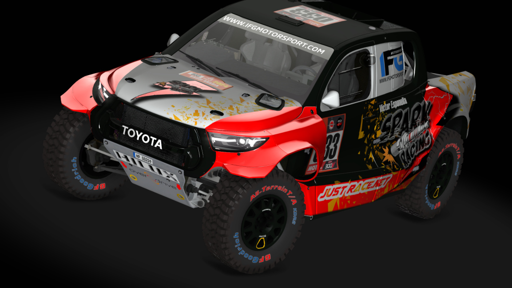 CT4 Toyota Hilux 22, skin DKR24_033_Victor_Esponella