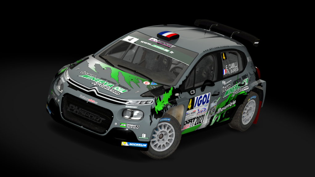 Rally 2 Citroen C3 GRAVEL, skin 10