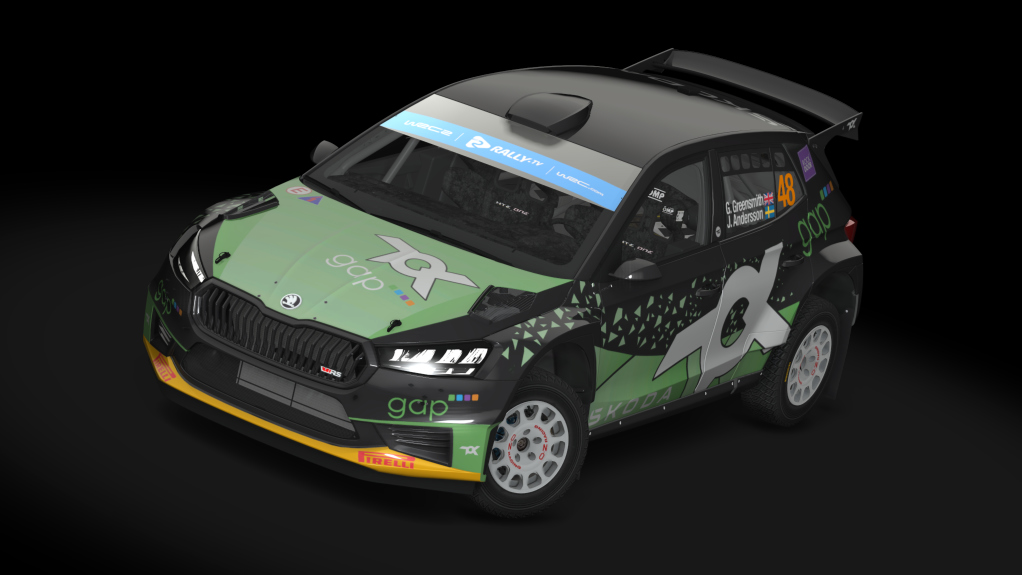 Rally 2 Skoda Fabia RS GRAVEL, skin 10