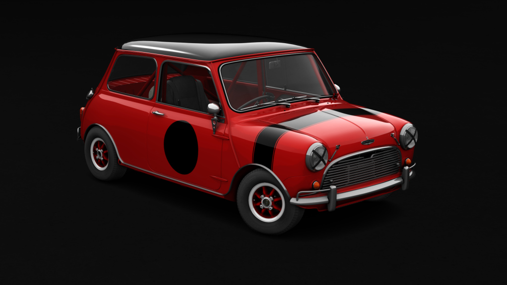 Austin Mini Cooper S 1000 Group 2, skin tartan_red