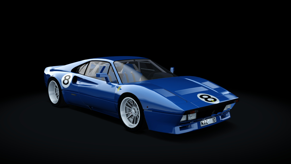 Ferrari 288 GTO Trackday, skin Blu_Scozia