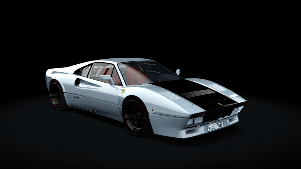 Ferrari 288 GTO Trackday, skin argento_nero