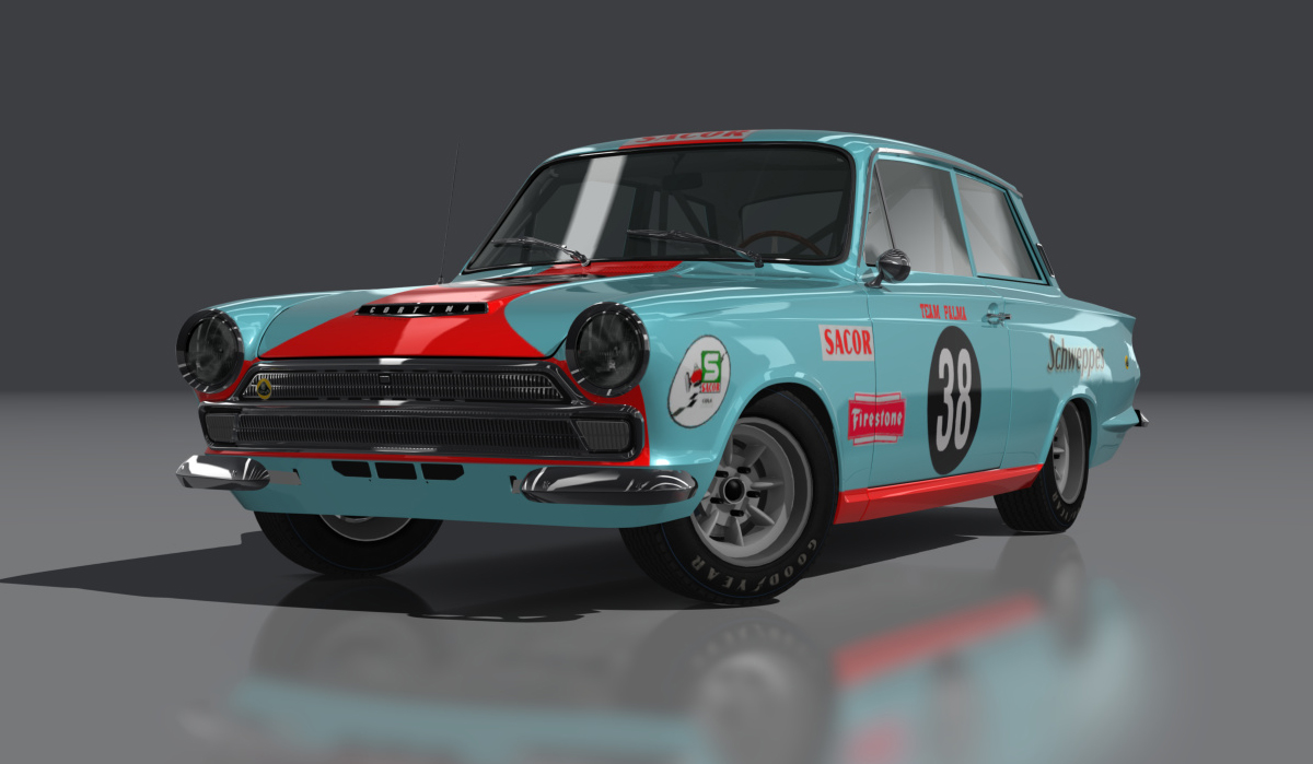 Lotus Cortina Mk1 1966, skin Vila Real 1967