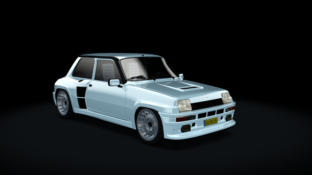 Renault 5 Turbo R, skin Blanc