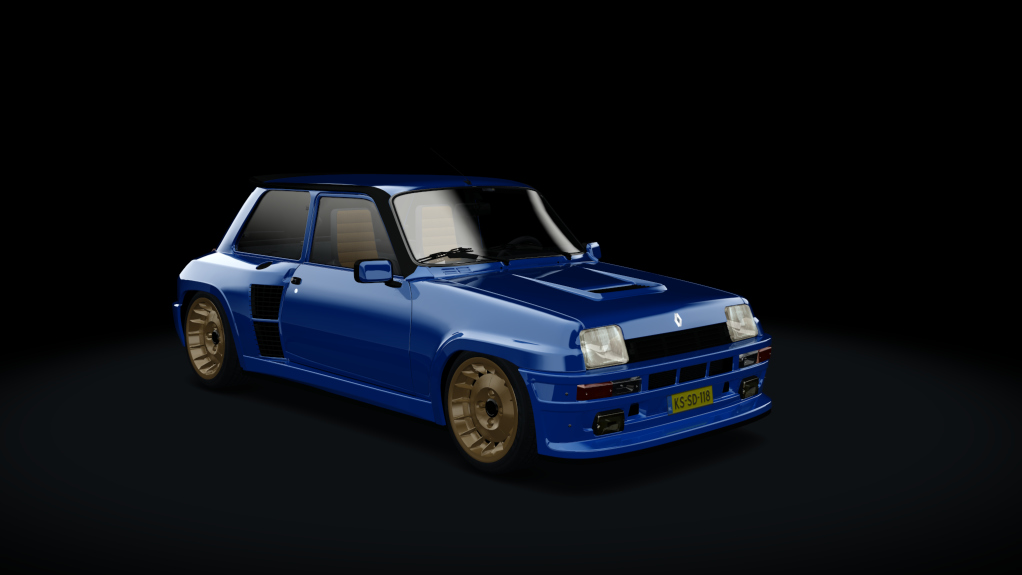 Renault 5 Turbo R, skin Bleu