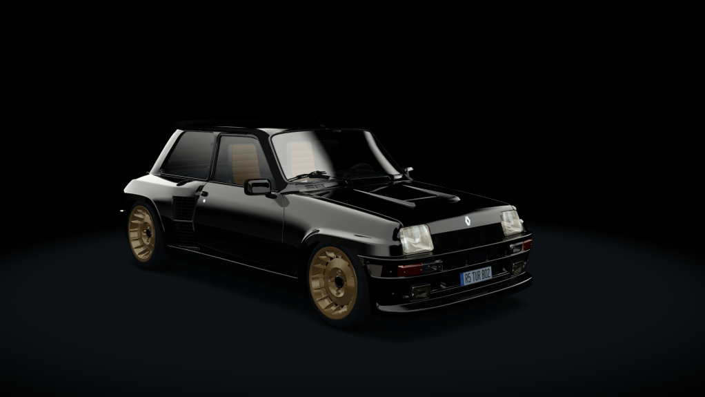 Renault 5 Turbo R, skin Noir