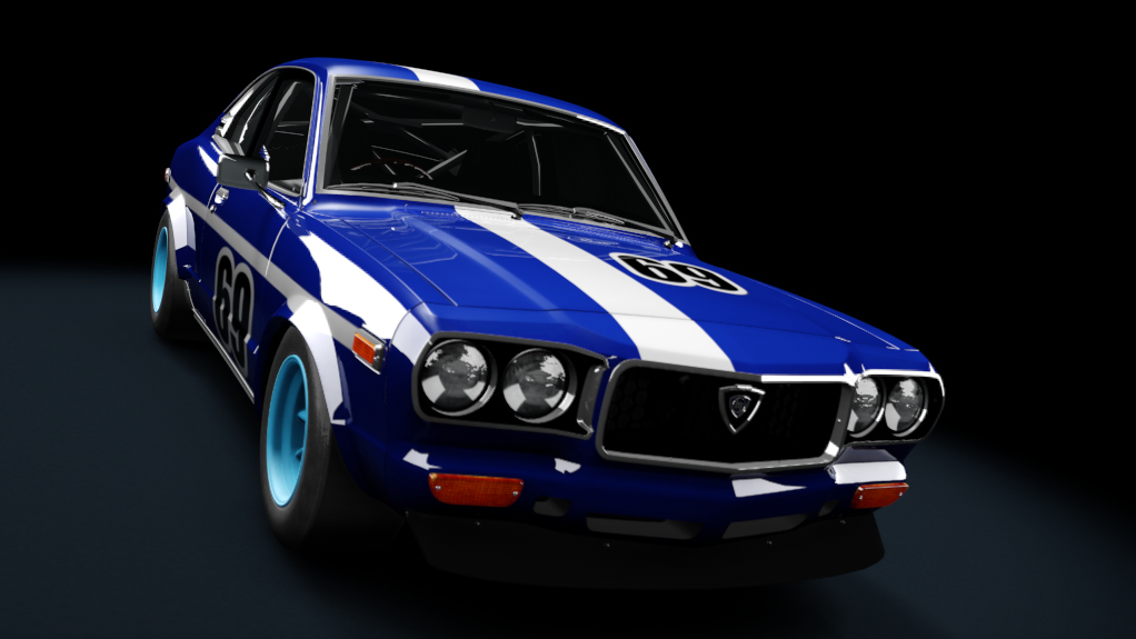 TCL Mazda RX-3 GT, skin MercuryBlue