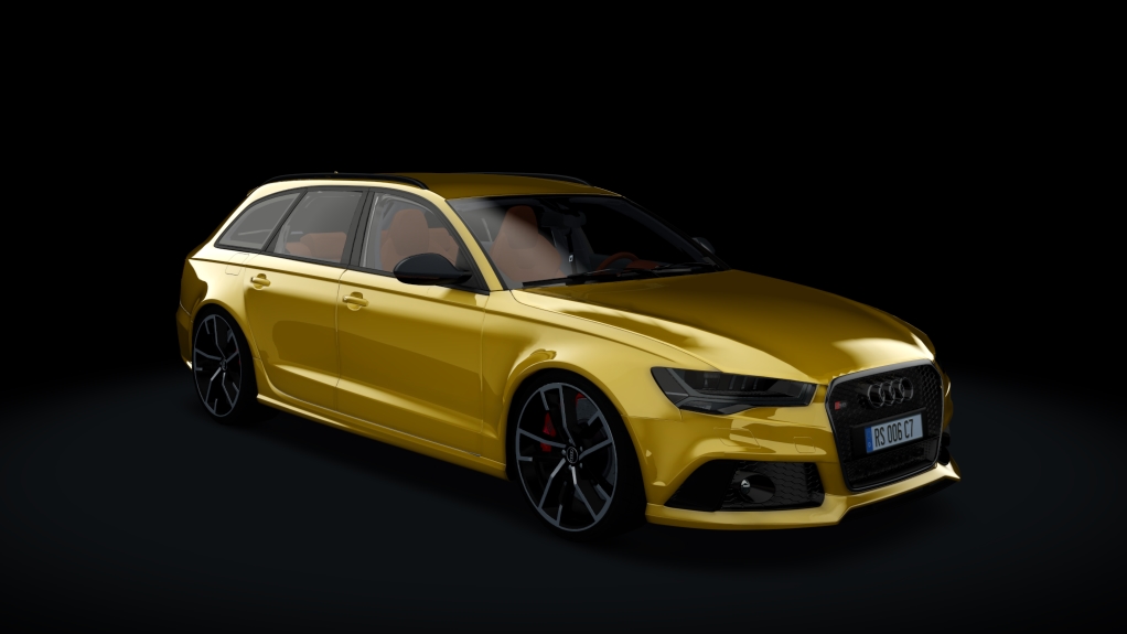 Audi RS6 Avant Performance C7, skin banana_yellow