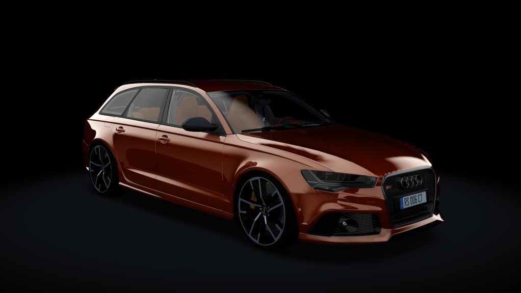Audi RS6 Avant Performance C7, skin samoa_orange_metallic
