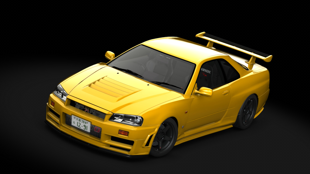 Nissan Skyline GT-R R34 V-Spec | Redd Tuned, skin 04_lightning_yellow