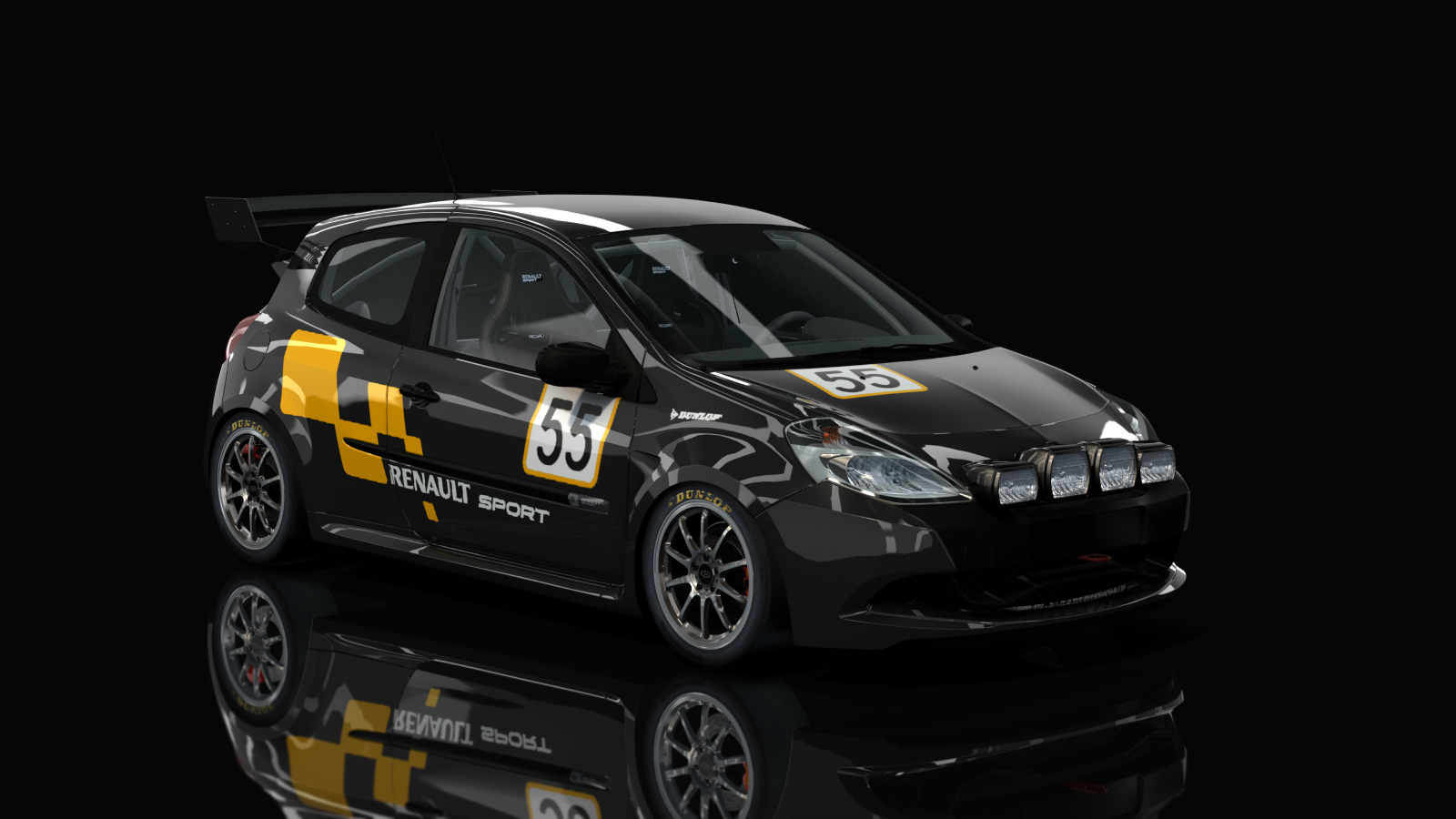 R3 Renault Clio 200 R3T, skin black