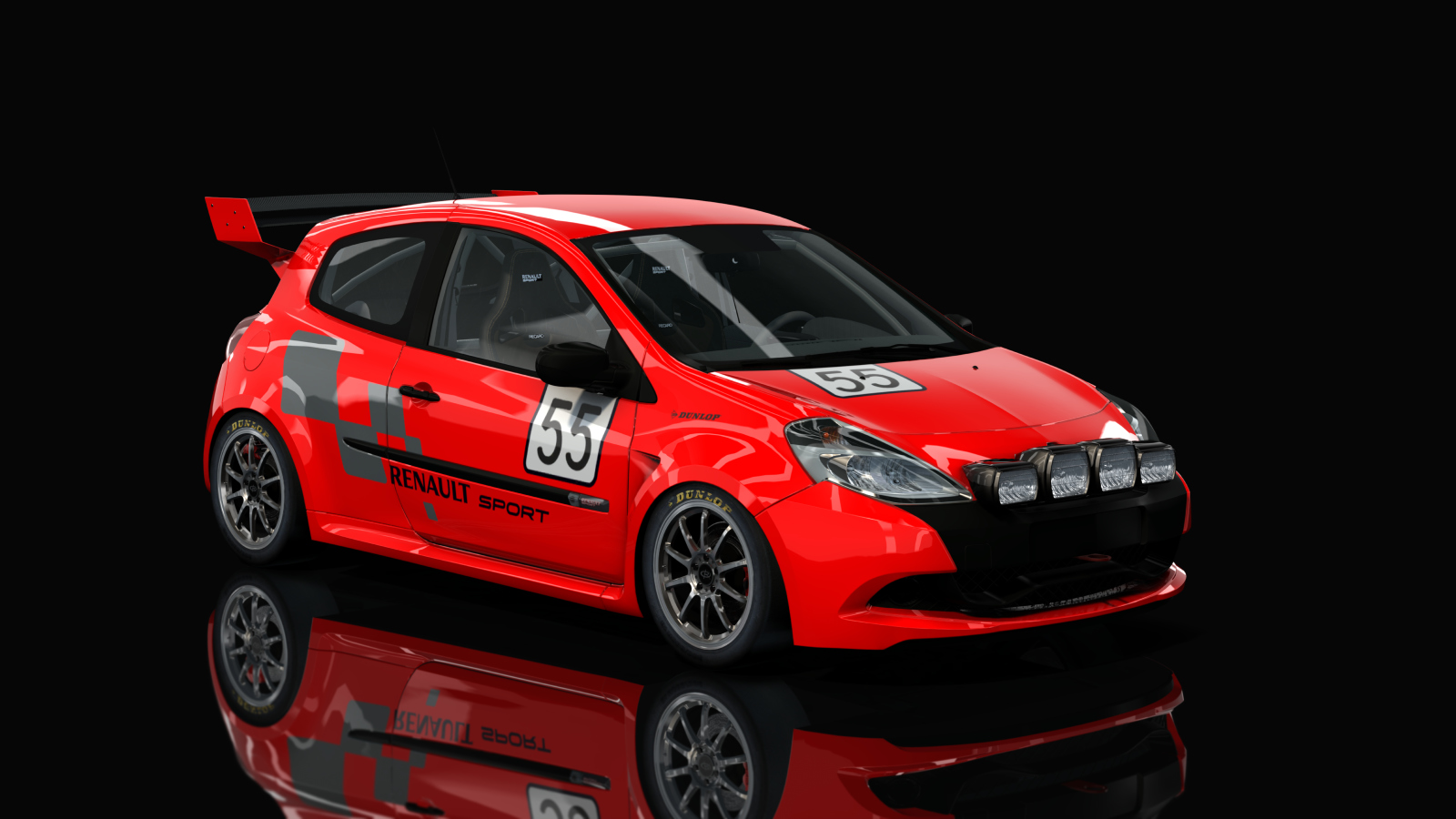 R3 Renault Clio 200 R3T, skin red