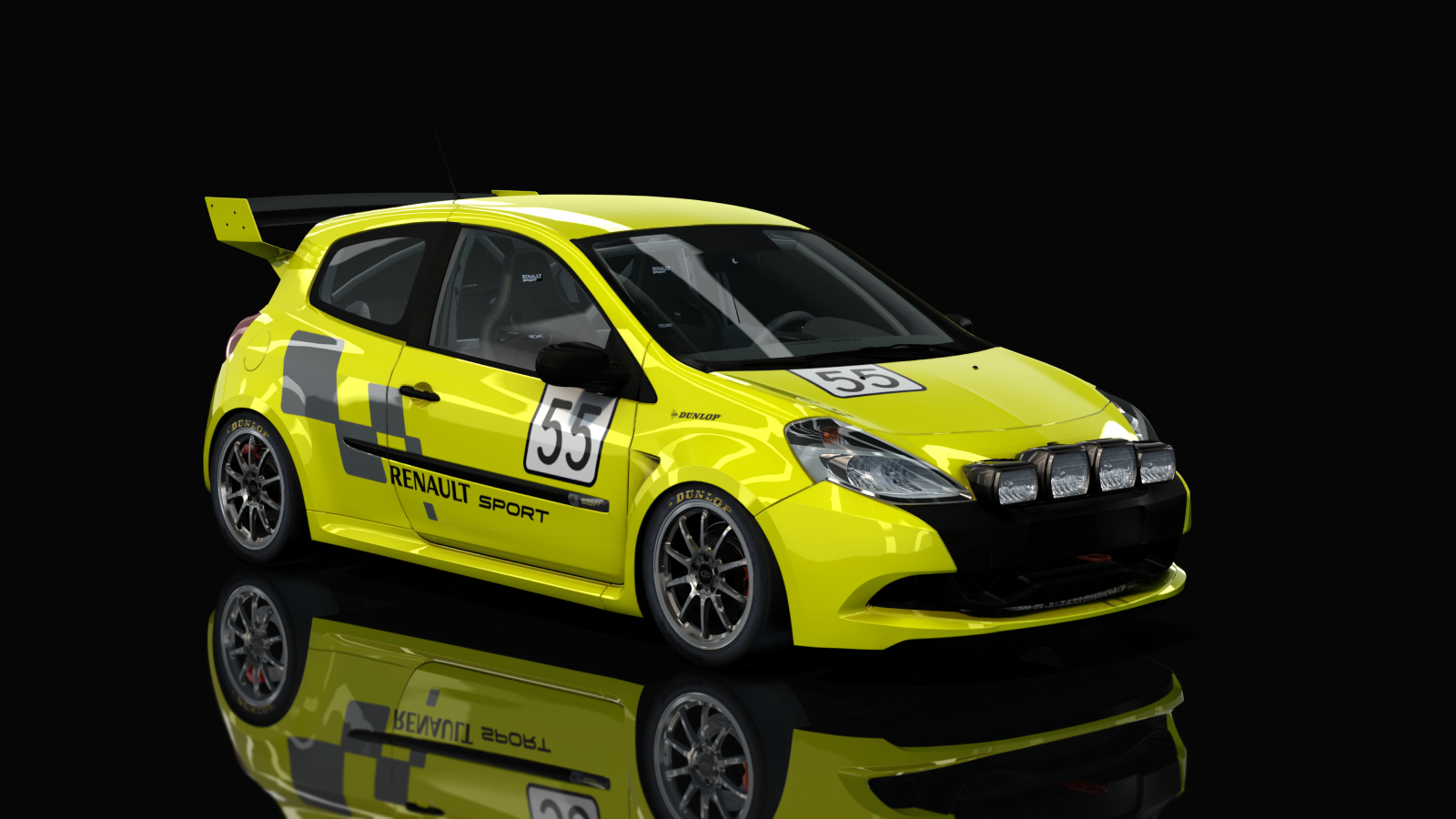 R3 Renault Clio 200 R3T, skin yellow