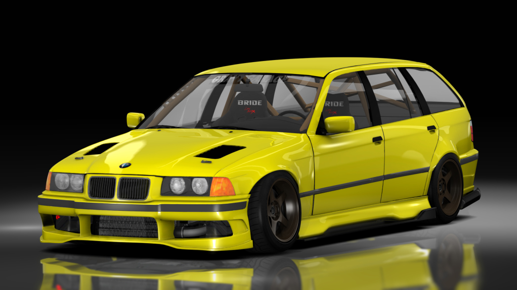 GravyGarage Street E36 Touring Voilent Angle, skin Yellow