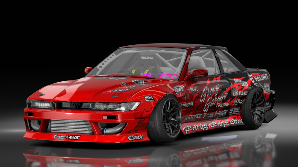 GravyGarage Street s13 Tim, skin zWURR red black 2