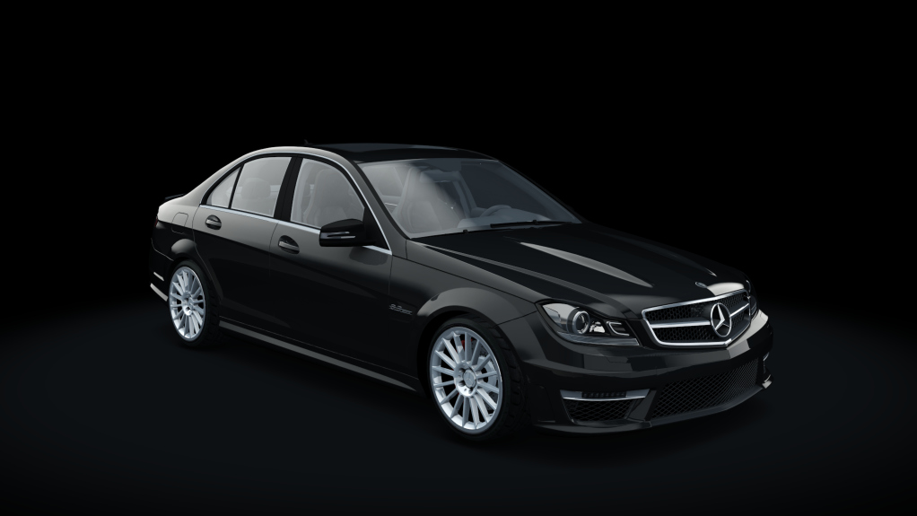 Mercedes-Benz C63 AMG, skin designo Magno Night Matte Black