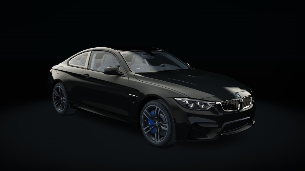 BMW M4 Akrapovic, skin saphirschwarz_metallic