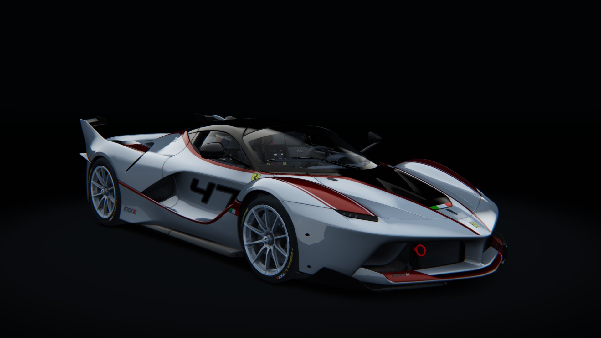 Ferrari FXX K, skin 07_white_red_47