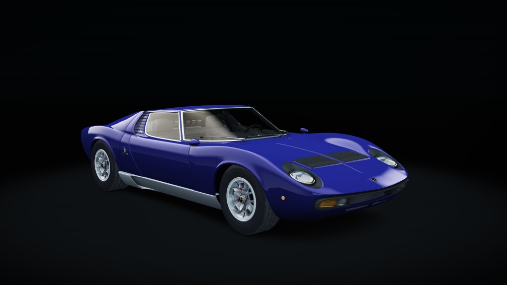 Lamborghini Miura P400 SV, skin Bleu_Medio