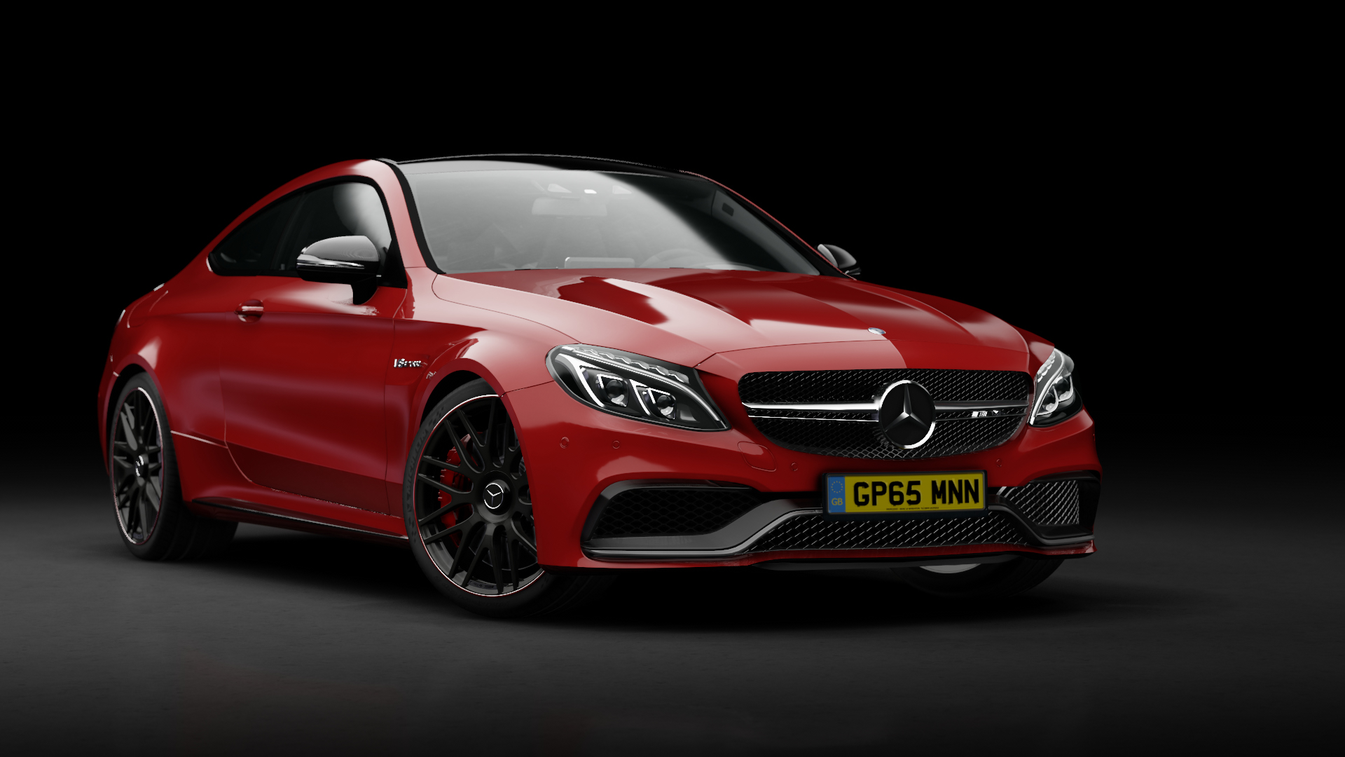 Mercedes-Benz C63 S AMG Coupe, skin Red