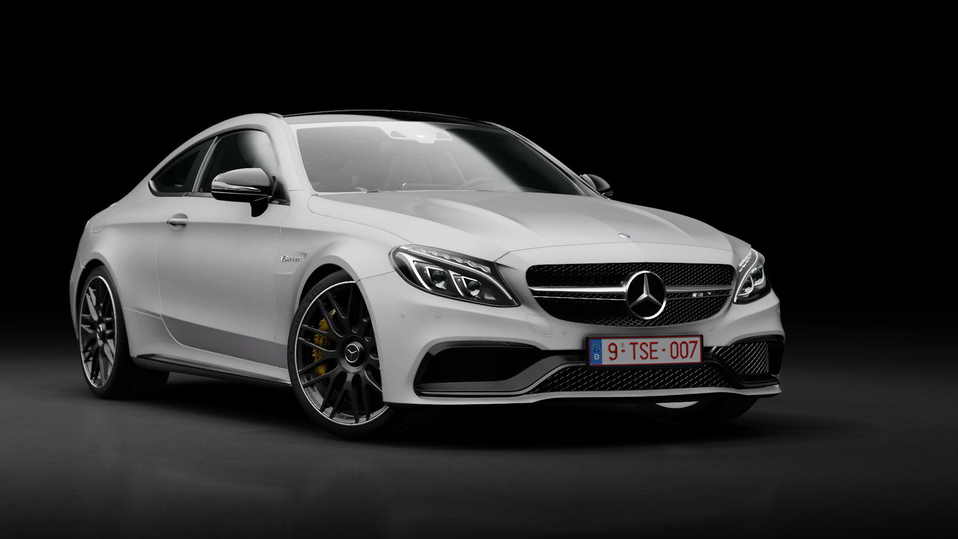 Mercedes-Benz C63 S AMG Coupe, skin White_designo