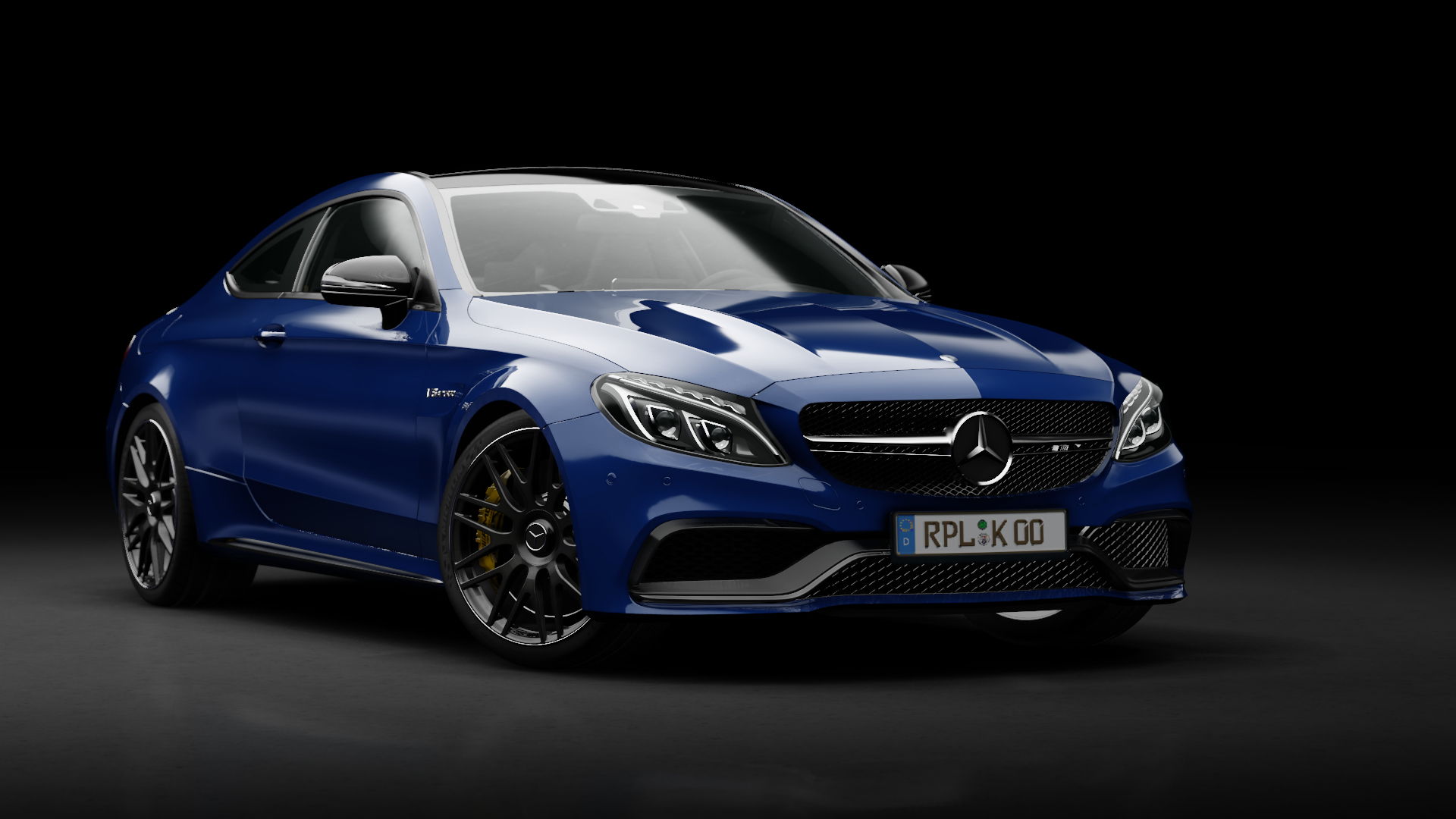 Mercedes-Benz C63 S AMG Coupe, skin blue_brilliant