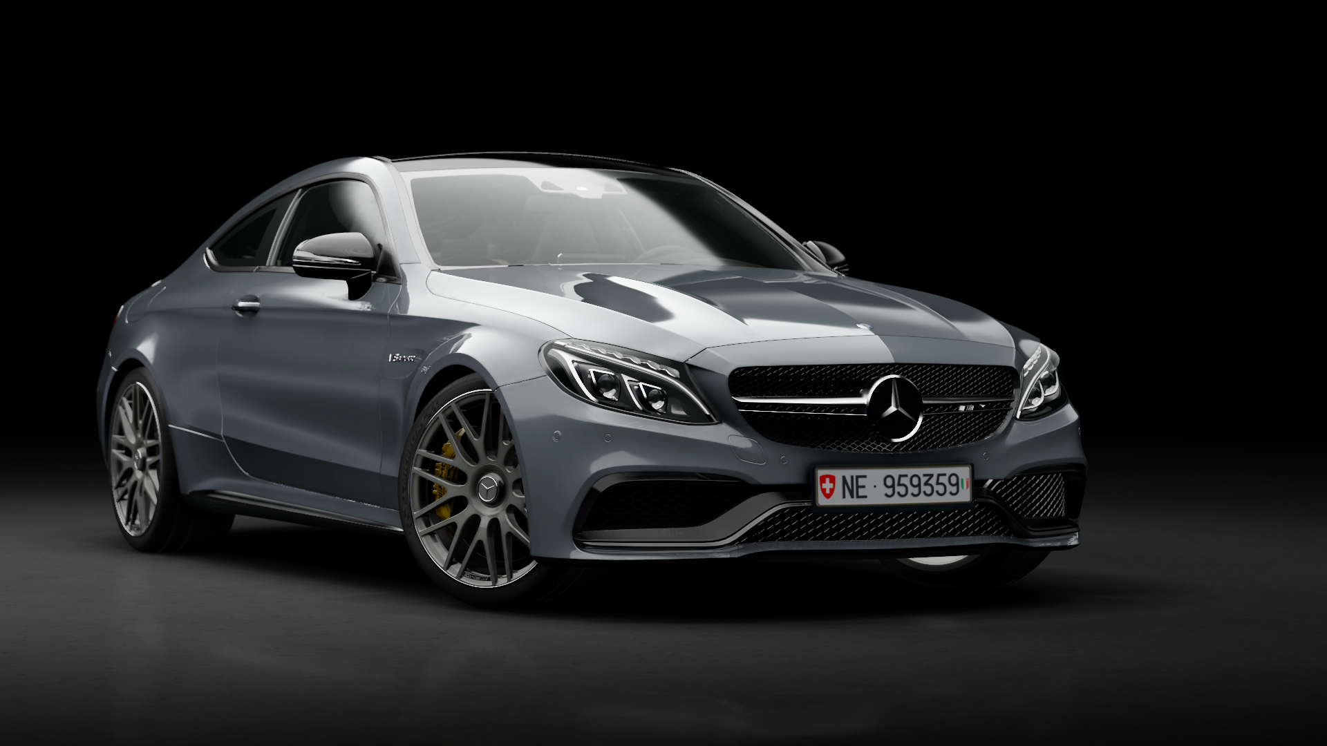 Mercedes-Benz C63 S AMG Coupe, skin iridio_magno