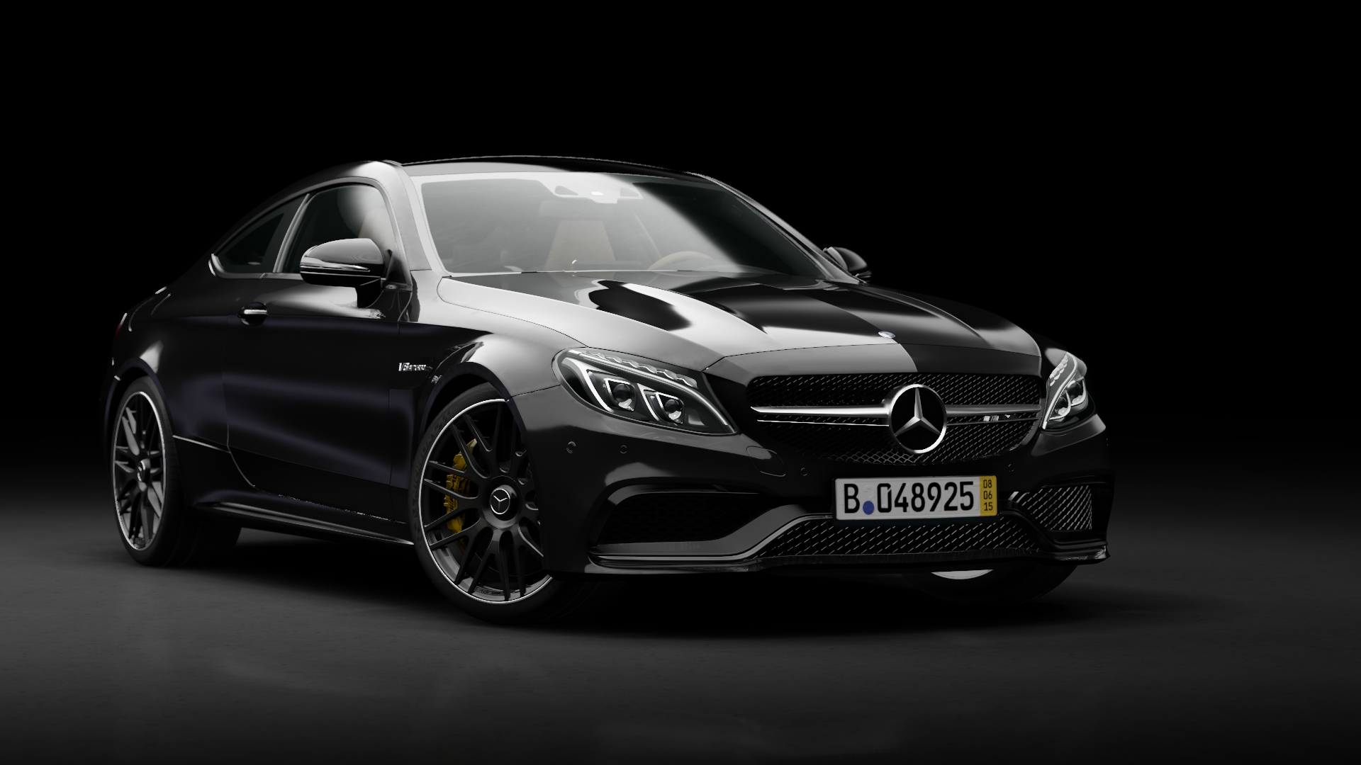 Mercedes-Benz C63 S AMG Coupe, skin obsidian_selenit