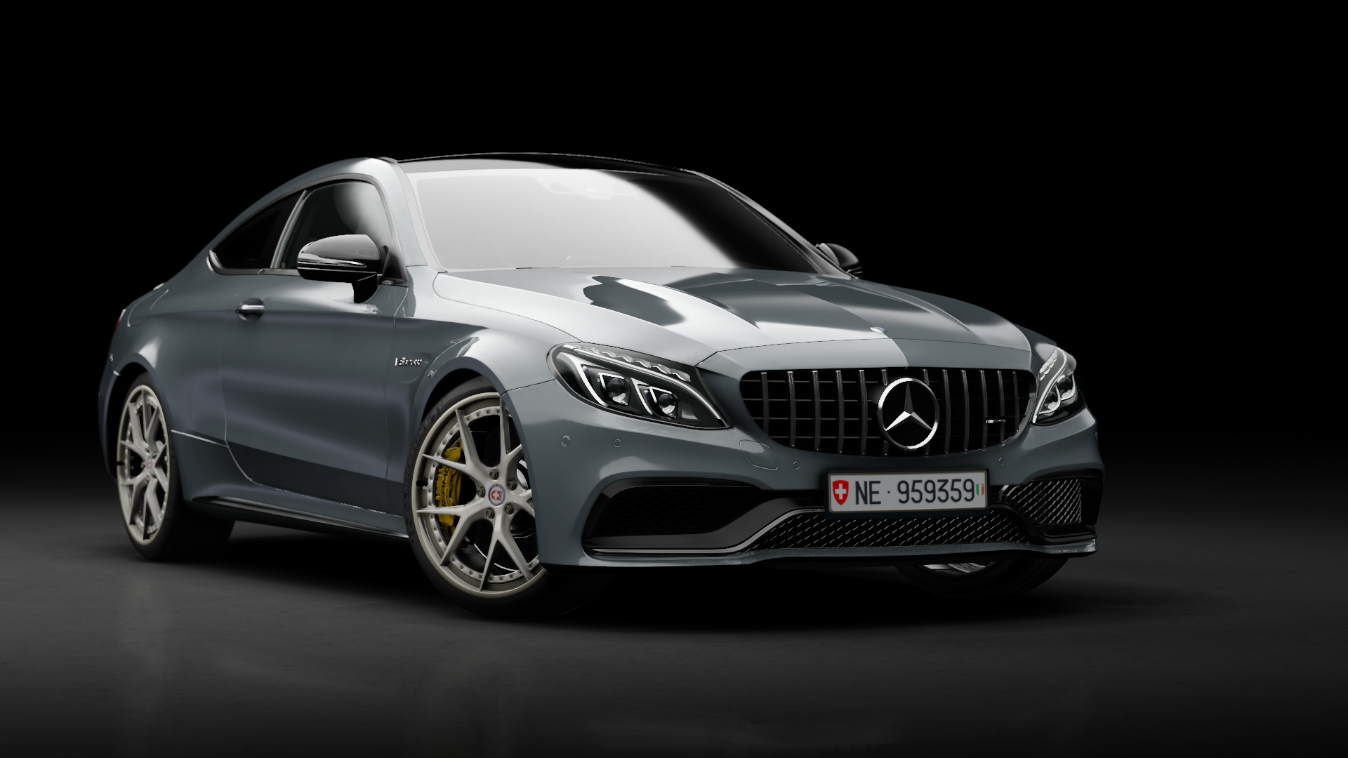 Mercedes-Benz C63 S AMG Coupe tuned, skin iridio_magno