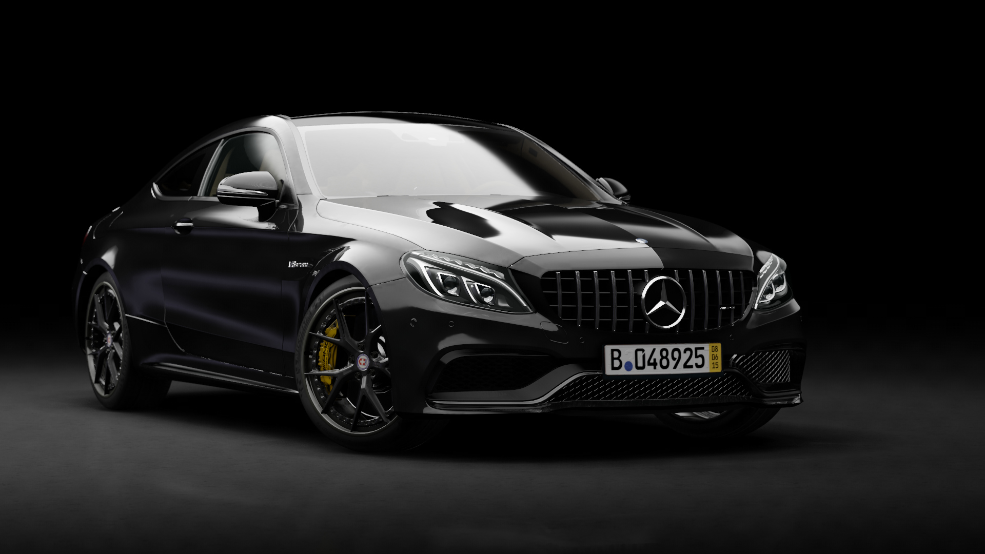 Mercedes-Benz C63 S AMG Coupe tuned, skin obsidian_selenit