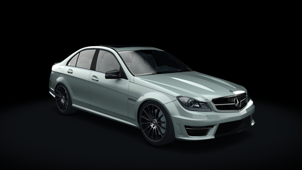 Mercedes-Benz C63 AMG W204, skin Atlantic_Gray_Metallic