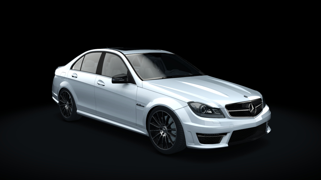 Mercedes-Benz C63 AMG W204, skin Calcite_White