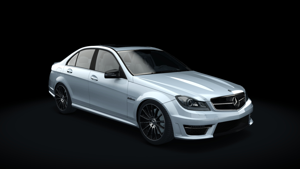 Mercedes-Benz C63 AMG W204, skin Iridium_Silver_Metallic