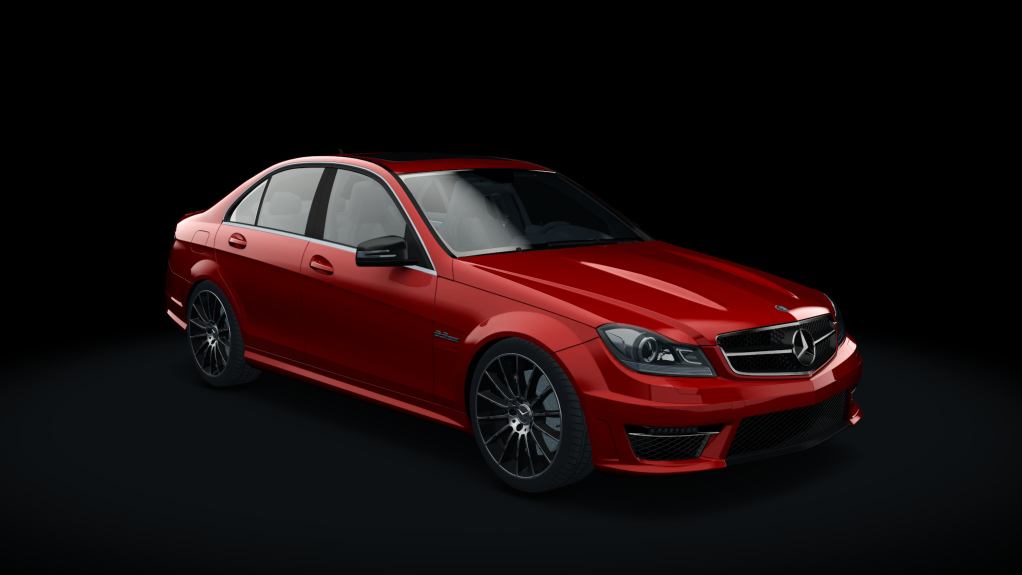 Mercedes-Benz C63 AMG W204, skin Mars_Red