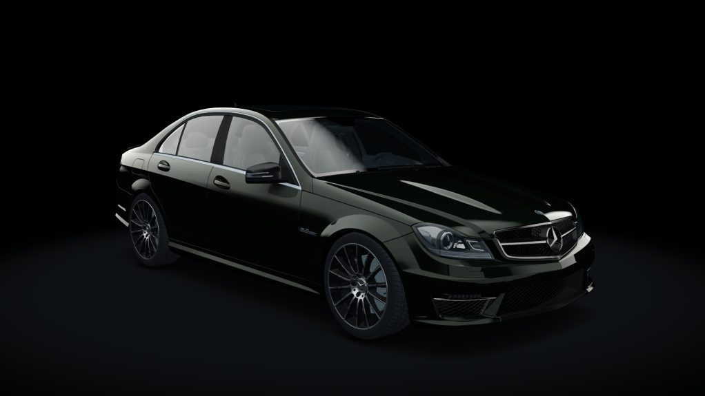 Mercedes-Benz C63 AMG W204, skin Obsidian_Black_Metallic