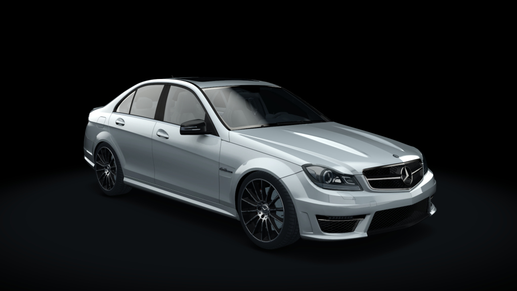 Mercedes-Benz C63 AMG W204, skin Palladium_Silver_Metallic