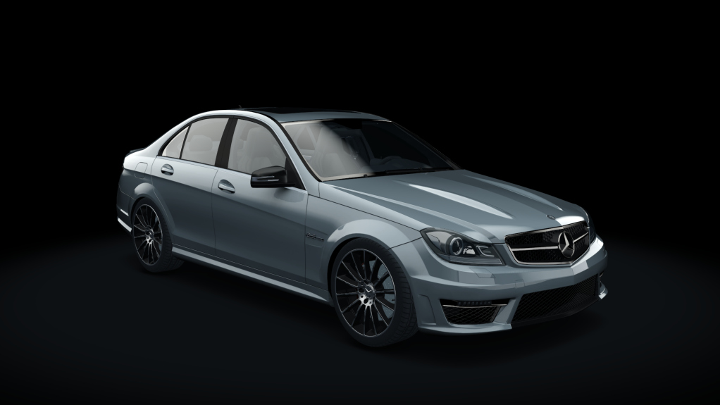 Mercedes-Benz C63 AMG W204, skin Steel_Gray_Metallic