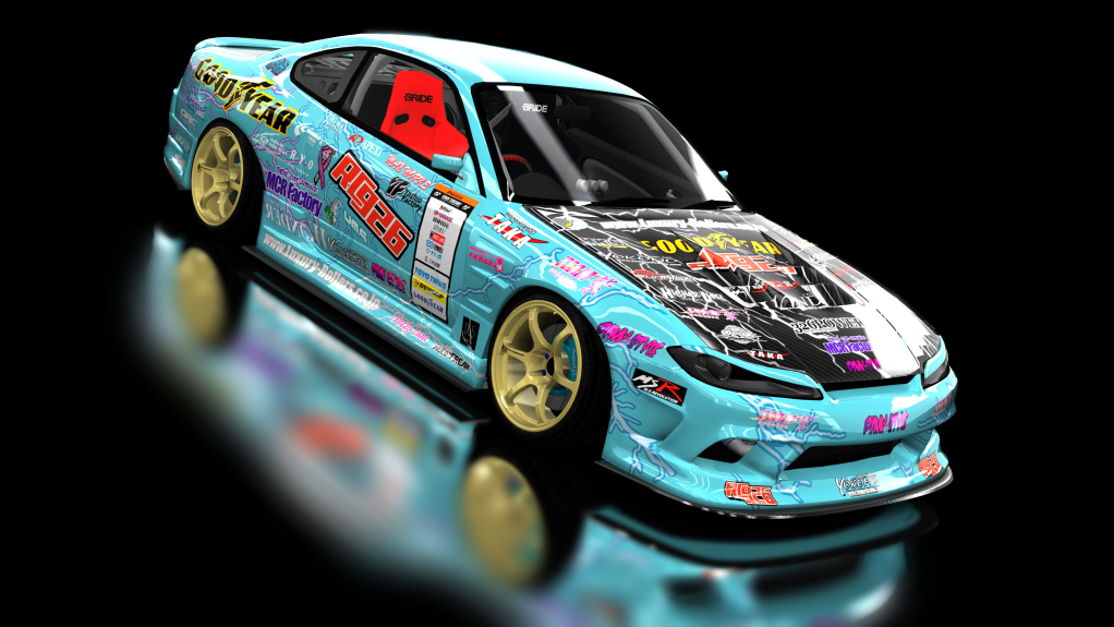 midnight wanderers Nissan SILVIA VERTEX EDGE S15 private v3, skin rc926-sky blue