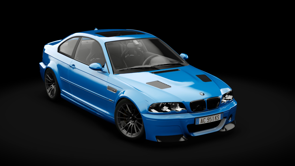 BMW M3 E46 S1, skin Laguna Seca Blue Metallic