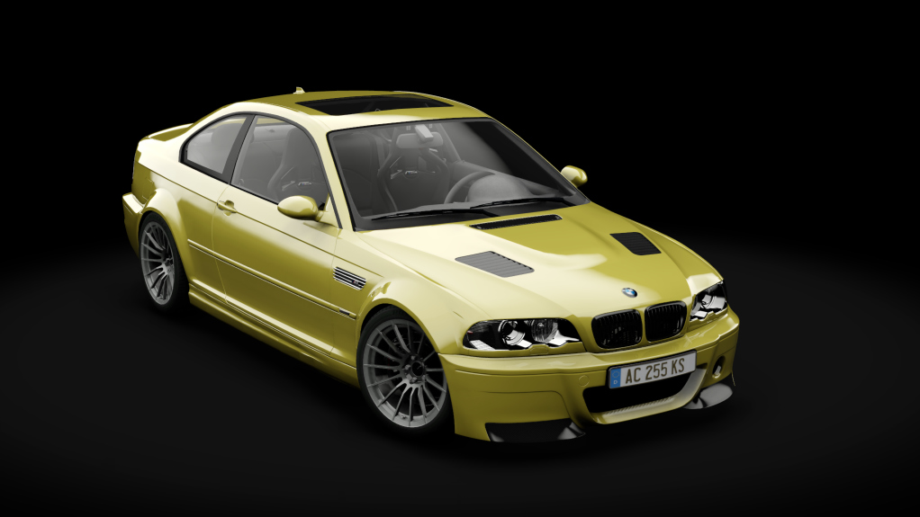 BMW M3 E46 S1, skin Phoenix Yellow Metallic