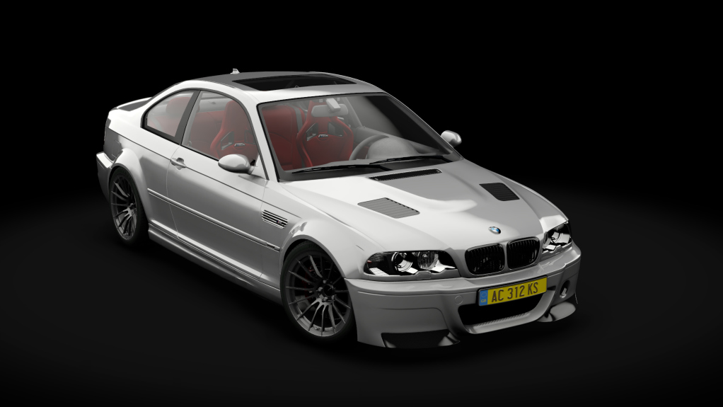 BMW M3 E46 S1, skin Silverstone Metallic