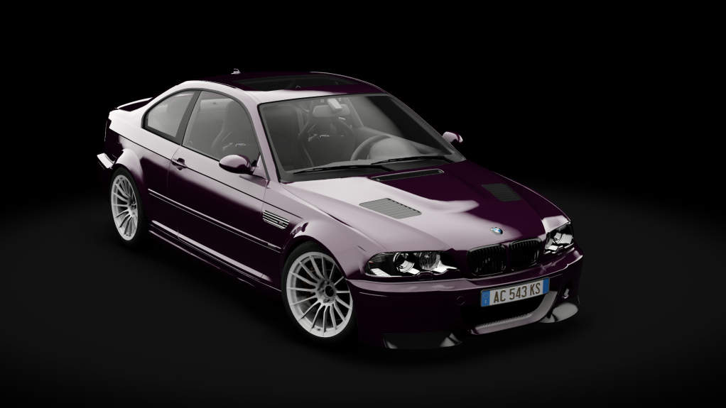 BMW M3 E46 S1, skin Velvet Blue Metallic