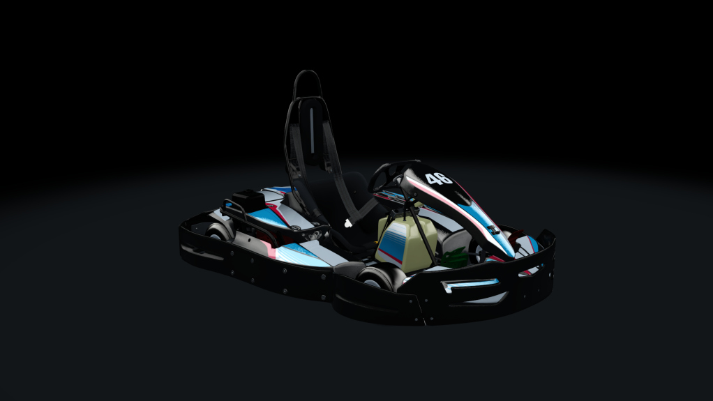 Sodi SR4/5 kart, indoor GX270, skin 146_bluered