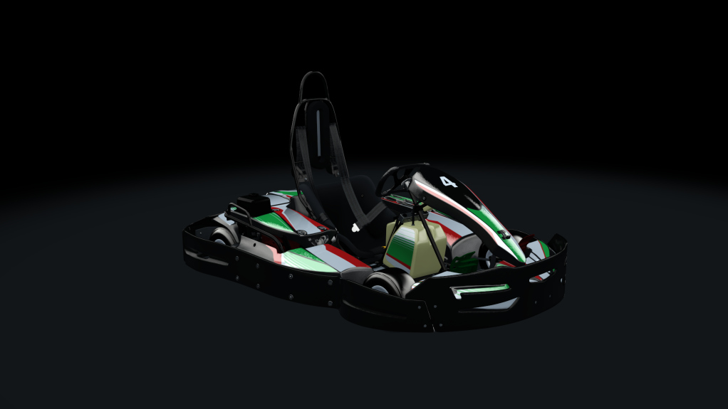 Sodi SR4/5 kart, indoor GX270, skin 204_greenred