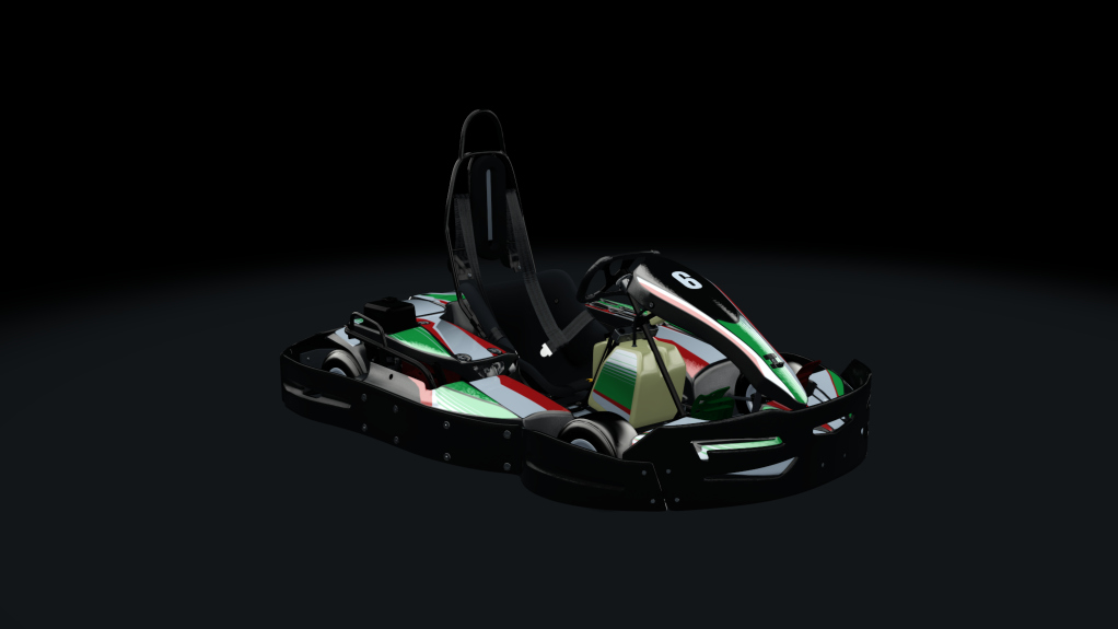 Sodi SR4/5 kart, indoor GX270, skin 206_greenred