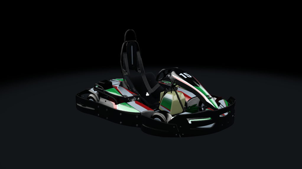 Sodi SR4/5 kart, indoor GX270, skin 215_greenred